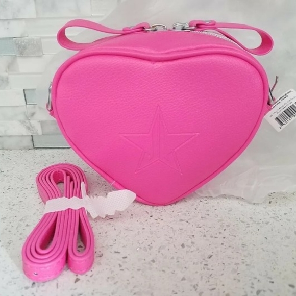 Jeffree Star Handbags - NWT❤️‍🔥Jeffree Star⭐Faux Leather Heart Shaped Collectable Mini Crossbody💖